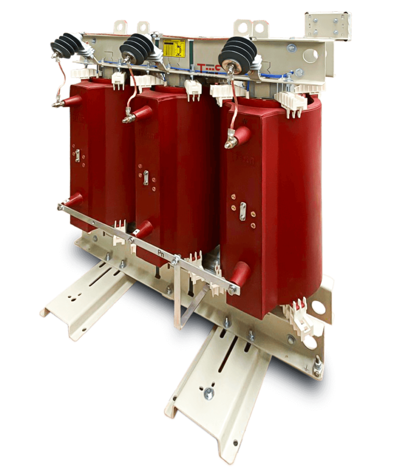 transformador tipo seco encapsulado clase F 500 KVA serie 15-1.1 kV-elevador.-conexión Yd1