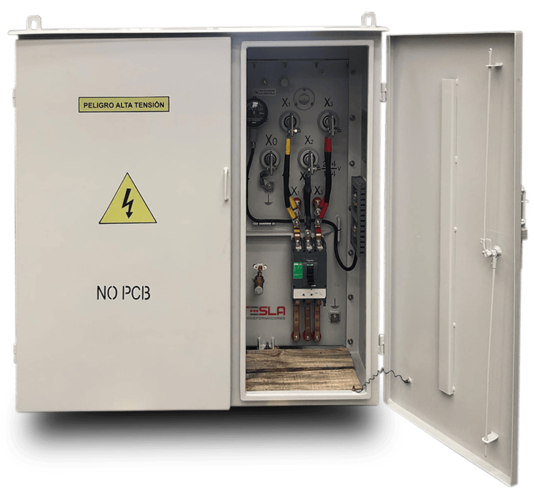 Transformador tipo pedestal 300 kVA serie 34,5 - 1,2 kV-accesorios especiales