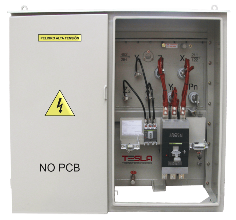 Transformador tipo pedestal 500 kVA serie 34,5 - 1,2 kV