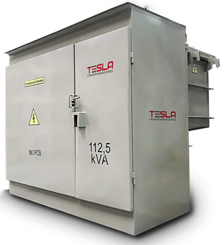 Transformador tipo pedestal (frente vivo) 112,5 kVA serie 34.5-1.2 kV-2