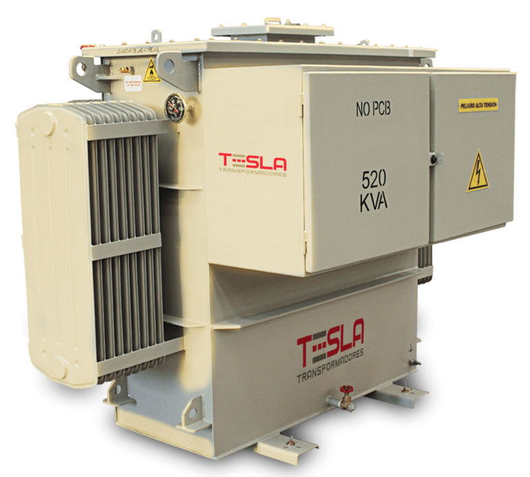 Transformador trifásico de frecuencia variable 520 kVA Serie 4,4 _ 1,2 kV